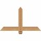 Ekena Millwork Eugene Smooth Timber Gable Bracket, Western Red Cedar, 36"W x 21"H x 1 1/2"D x 3 1/2"F, 14/12 Pitch GBW036X21X0204EUG00SWR - alternate 1